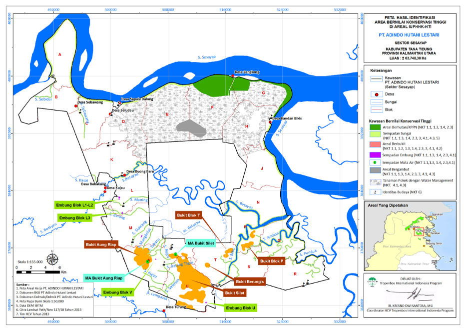 AHL Sesayap HCV Mapping 2014 — APRIL Asia