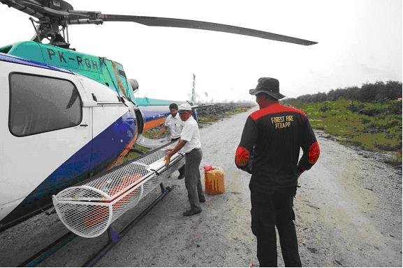 APRIL team prepares for water bombing